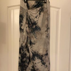 Tie dye midi skirt